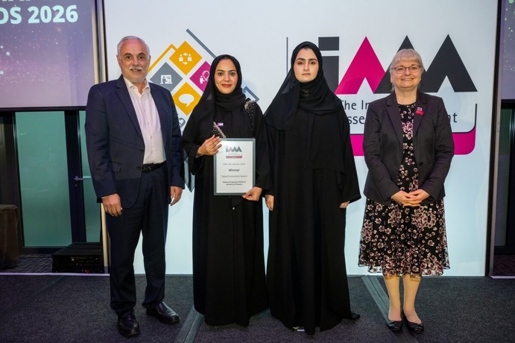 Ministry of Finance Wins UAE Digital Innovation in Asset Management Award 2026 for Federal Government Properties Platform